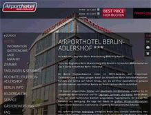 Tablet Screenshot of airporthotel-berlin-adlershof.de